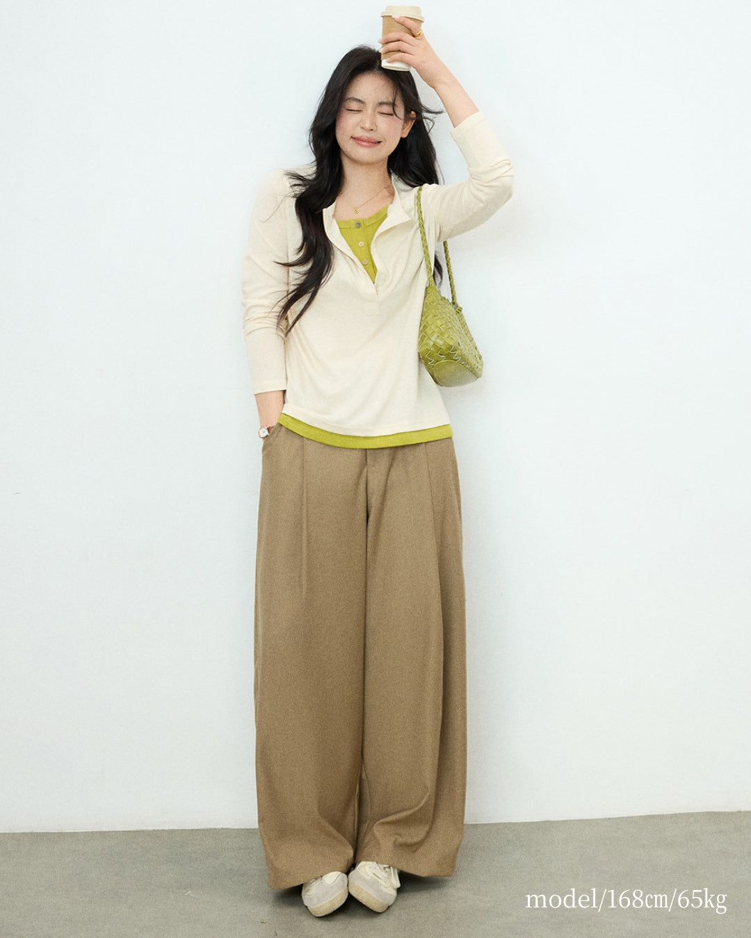レイヤード風 スキッパートップス me082